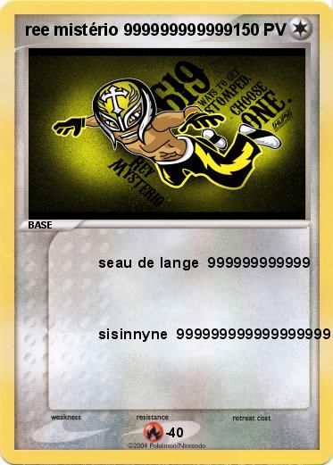 Pokemon ree mistério 999999999999