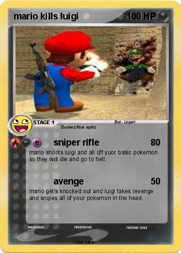 Pokemon mario kills luigi