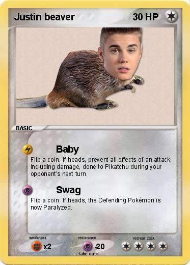Pokemon Justin beaver