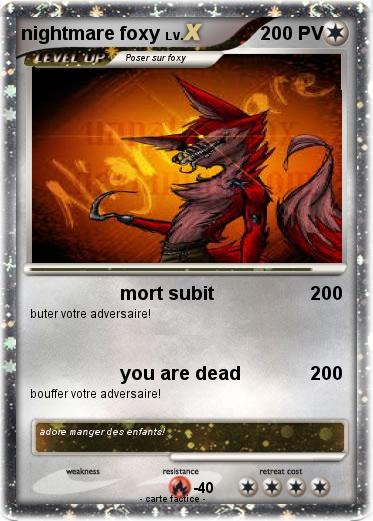 Pokemon nightmare foxy