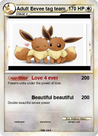 Pokemon Adult Eevee tag team