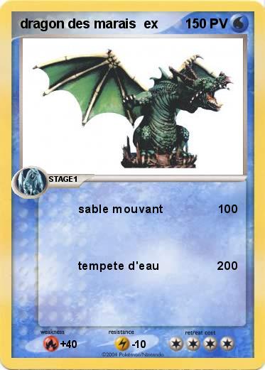 Pokemon dragon des marais  ex                       