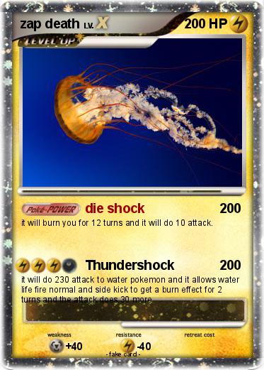 Pokemon zap death