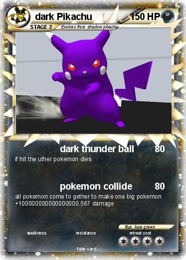 Pokemon dark Pikachu