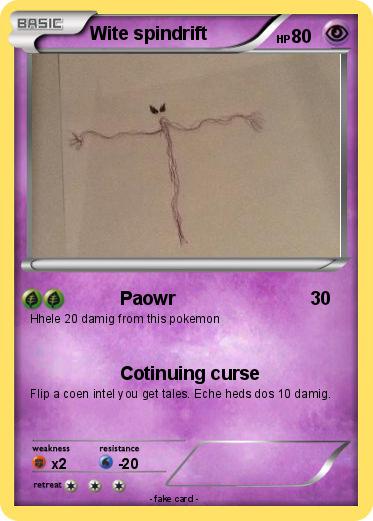 Pokemon Wite spindrift