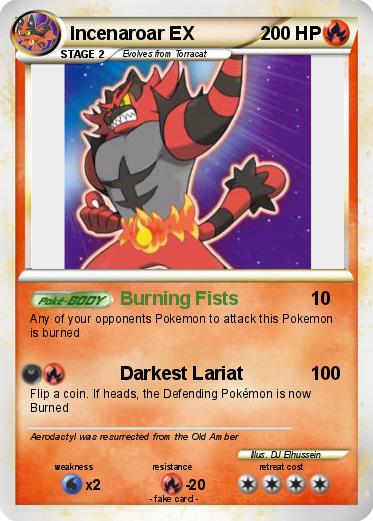 Pokemon Incenaroar EX