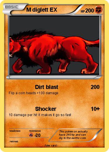 Pokemon M diglett EX