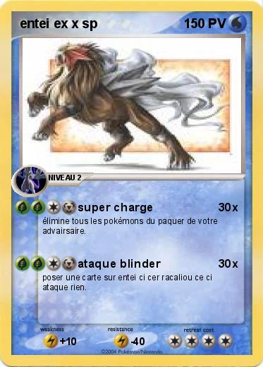 Pokemon entei ex x sp