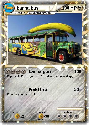 Pokemon banna bus