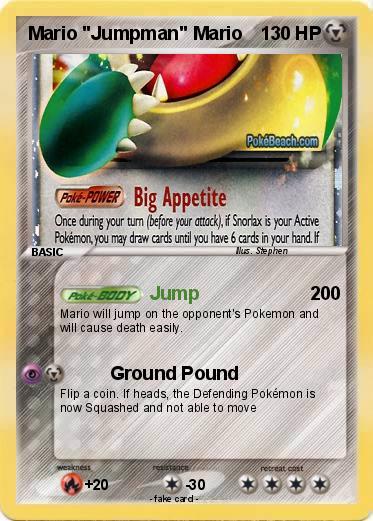 Pokemon Mario "Jumpman" Mario