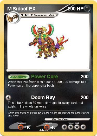 Pokemon M Bidoof EX