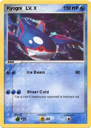 Pokemon Kyogre   LV. X