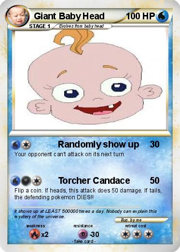 Pokemon Giant Baby Head