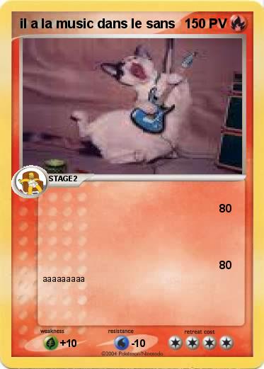Pokemon il a la music dans le sans