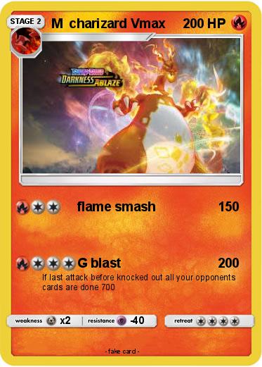 Pokemon M  charizard Vmax