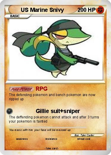 Pokemon US Marine Snivy