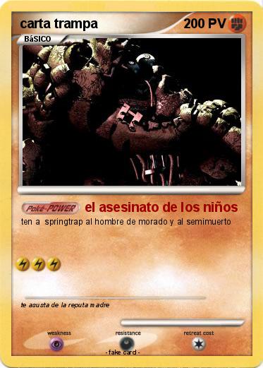 Pokemon carta trampa