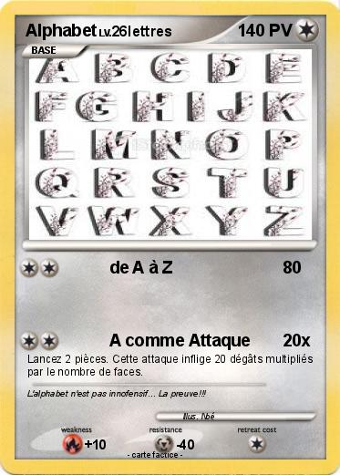 Pokemon Alphabet