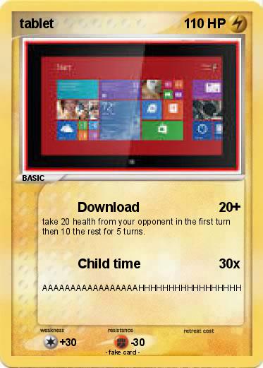 Pokemon tablet