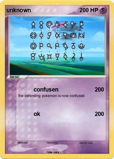 Pokemon unknown