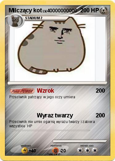 Pokemon Milczący kot