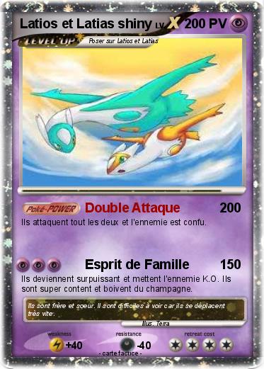 Pokemon Latios et Latias shiny