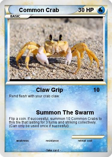 Pokemon Common Crab