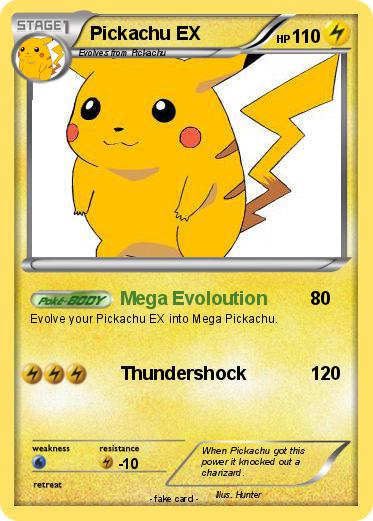 Pokemon Pickachu EX