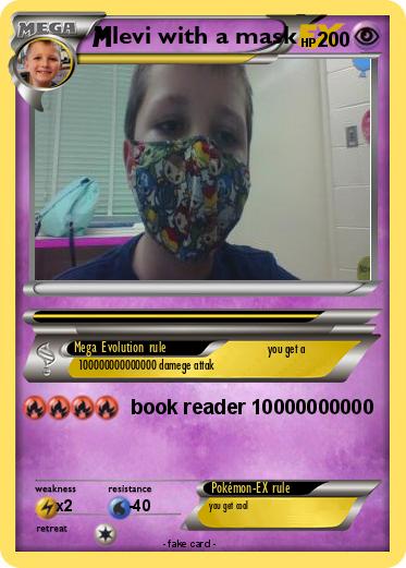 Pokemon levi with a mask