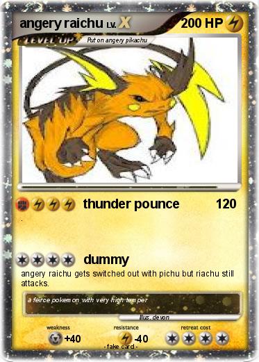 Pokemon angery raichu