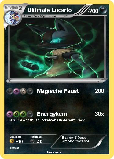 Pokemon Ultimate Lucario