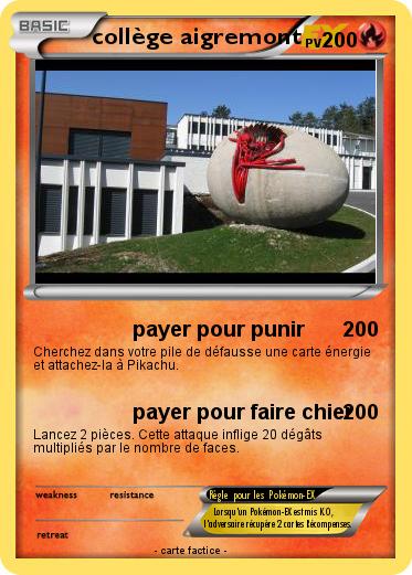 Pokemon collège aigremont
