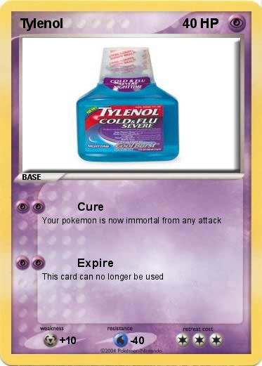 Pokemon Tylenol