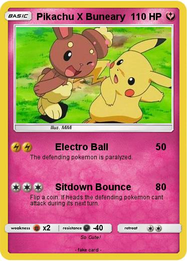 Pokemon Pikachu X Buneary