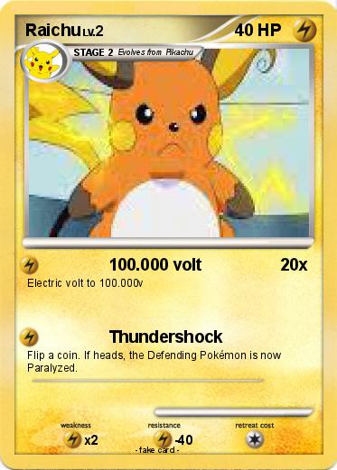 Pokemon Raichu
