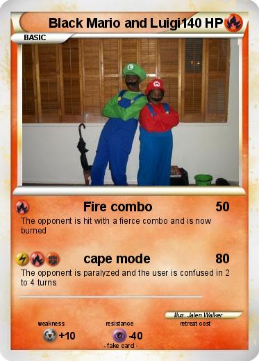 Pokemon Black Mario and Luigi