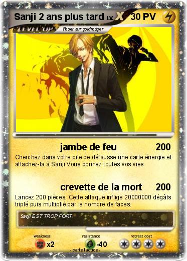 Pokemon Sanji 2 ans plus tard
