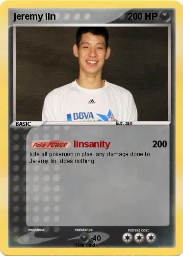 Pokemon jeremy lin