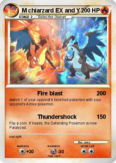 Pokemon M chiarzard EX and Y
