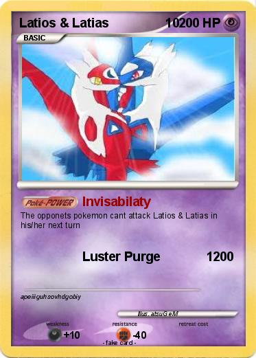 Pokemon Latios & Latias                10