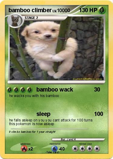Pokemon bamboo climber
