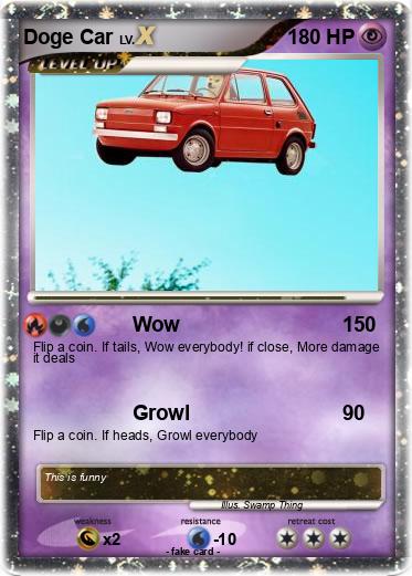 Pokemon Doge Car