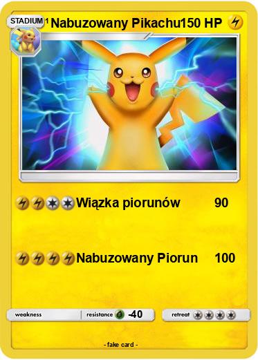 Pokemon Nabuzowany Pikachu