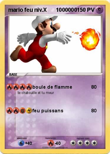 Pokemon mario feu niv.X      1000000        