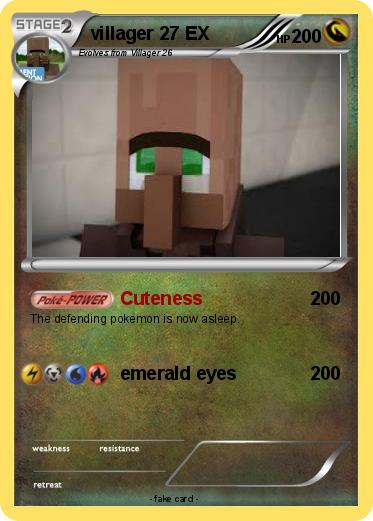 Pokemon villager 27 EX