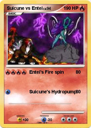 Pokemon Suicune vs Entei