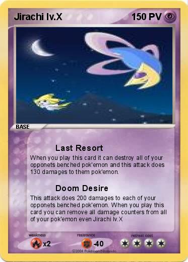 Pokemon Jirachi lv.X