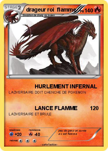 Pokemon drageur roi  flamme
