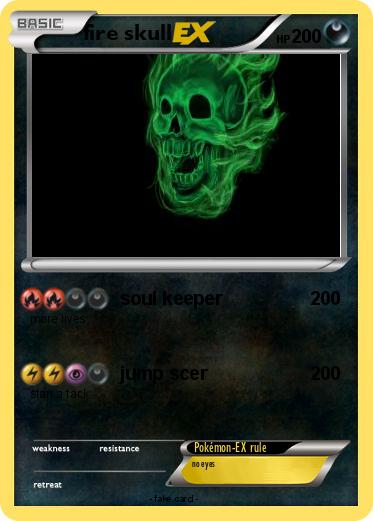 Pokemon fire skull