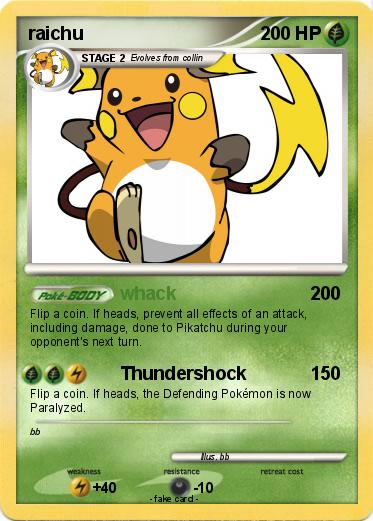 Pokemon raichu